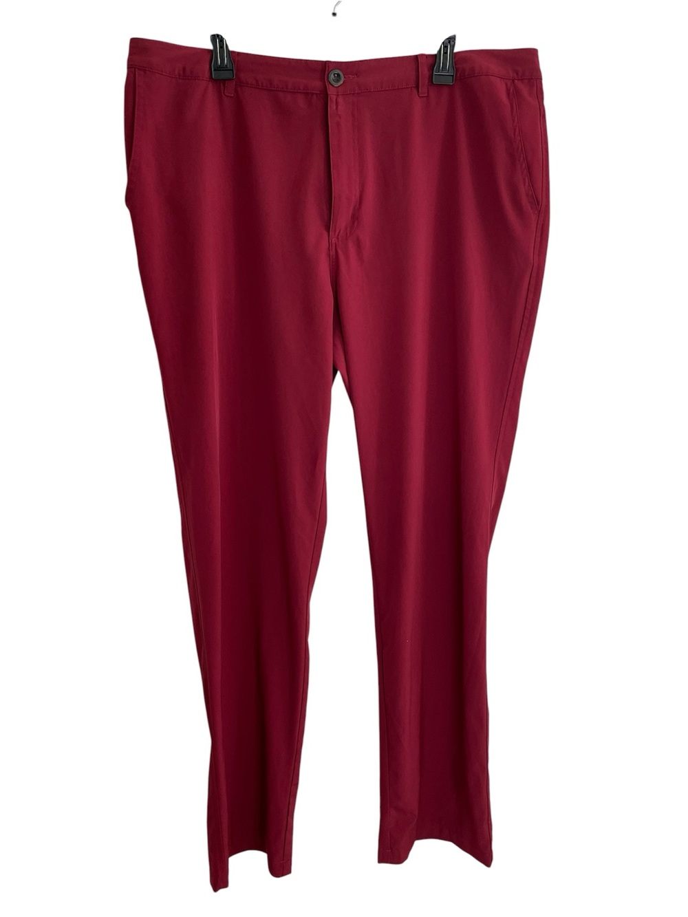 Short Par 4 Men's Tailored Wine-Colored Dress Pants Size 38 x 34 golf